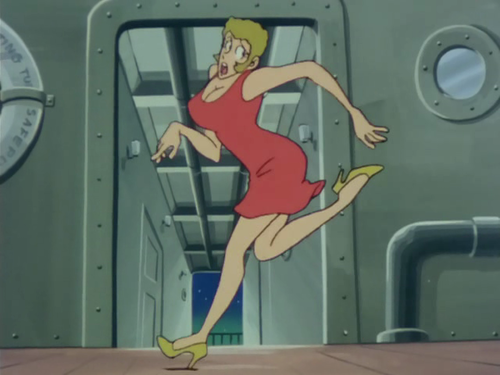 Lupin in the 'Miss Marie' persona from Part 2 episode 'Cruisin' in Drag.'